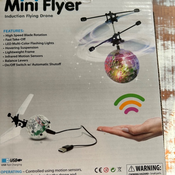 NEW Toy Floating Mini Flyer Induction Drone Motion LED Lights - Picture 6 of 6